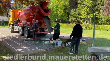 Der Beton ist da! Der Beton ist da!